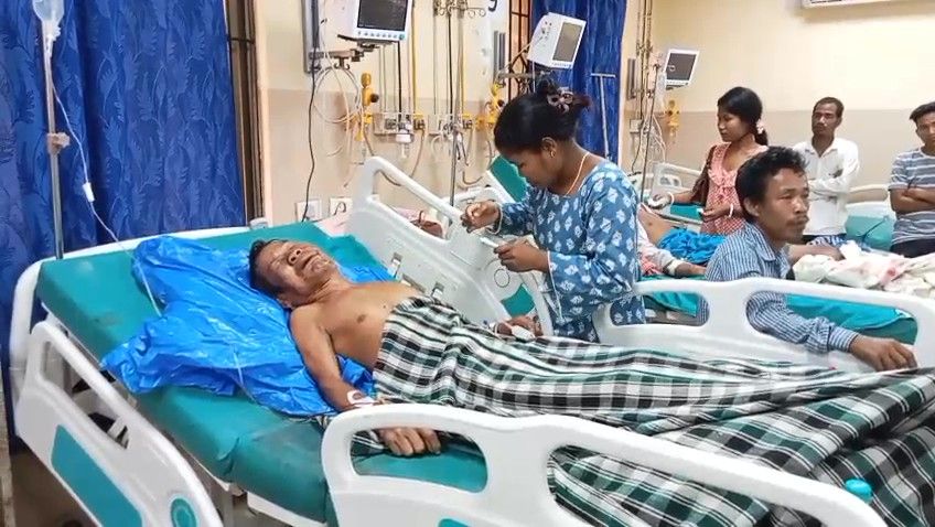 ধলাই জেলার দশ মাইল পাড়ায় ভাল্লুকের আক্রমণে গুরুতর আহত এক জুমিয়া 