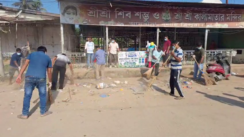 আমবাসার টাউন ক্লাবের উদ্যোগ ‘স্বচ্ছতা হি সেবা ২০২৬’ অভিযানের