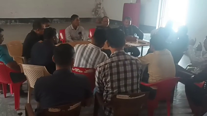 বিশ্রামগঞ্জ নগর পঞ্চায়েত ইস্যুতে জোরালো প্রতিবাদ।