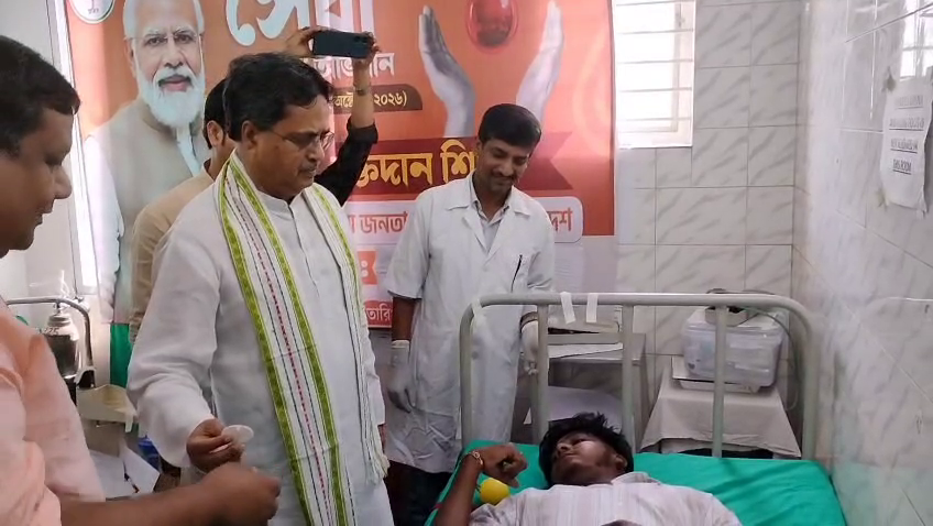  যুব মোর্চার সদর শহর জেলা কমিটির উদ্যোগে আইজিএম হাসপাতালে রক্তদান শিবির 
