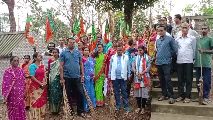  কমলপুরের  নোয়াগাও পঞ্চায়েতে অনুষ্ঠিত হয় গাঁও চলো অভিযান