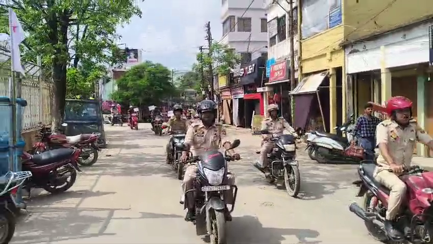 নেশামুক্ত সমাজ গঠনের বার্তা নিয়ে ধর্মনগর পুলিশের বিশাল বাইক র্যাকলি