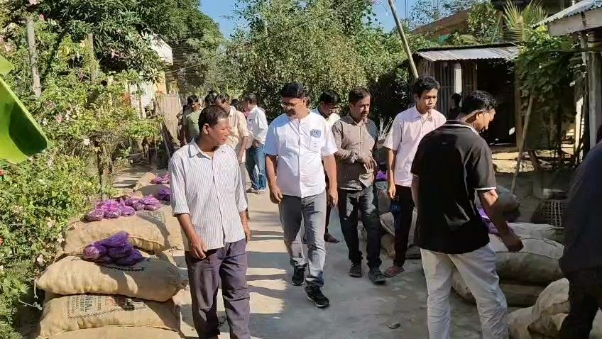 কৃষকদের মধ্যে উন্নতমানের আলু, পরাশ ও মরিচ বীজ প্রদান করা হয়।