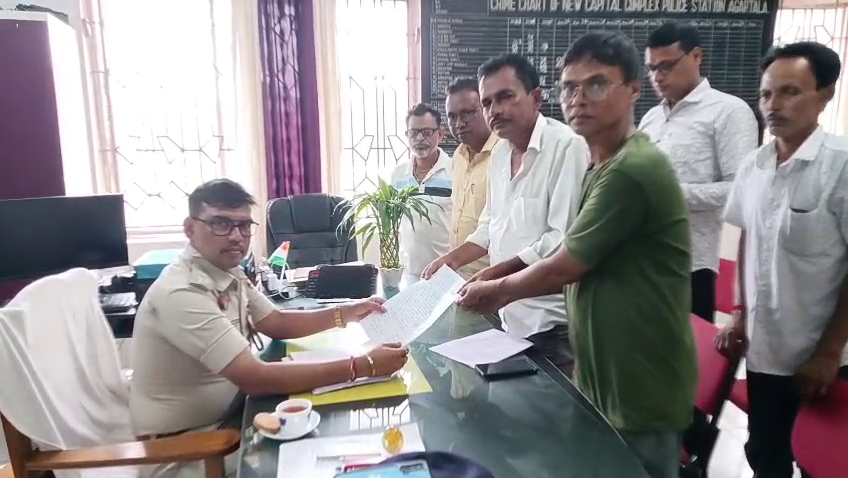 ইন্দ্রনগরে তোলাবাজির অভিযোগ, থানায় এলাকাবাসীর ডেপুটেশন