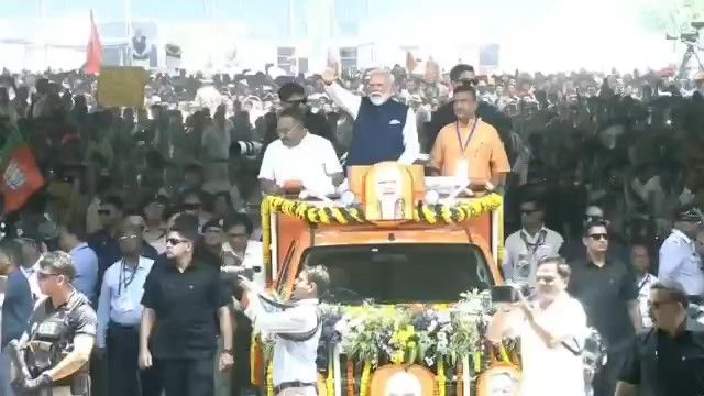 ব্রিগেড প্যারেড গ্রাউন্ডে শপথ নিল বাংলার প্রথম বিজেপি সরকার।