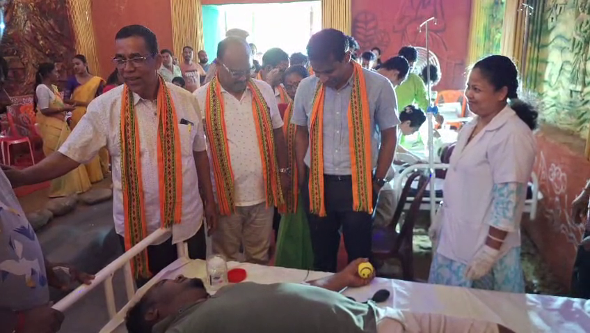 শারদীয়া দুর্গোৎসব উপলক্ষে  স্বেচ্ছায় রক্তদান কর্মসূচির আয়োজন
