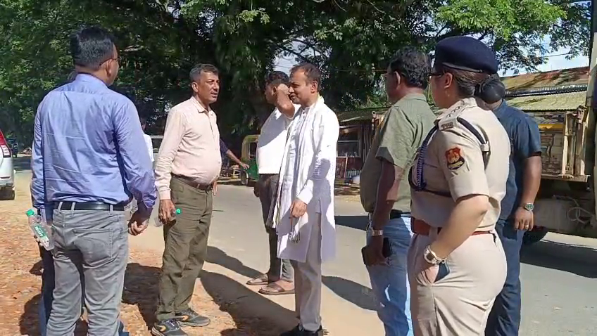 খয়েরপুরে যানজট নিরসনে ৩০০ মিটার রাস্তা সম্প্রসারণের উদ্যোগ, পরিদর্শনে জেলা সভাধিপতি