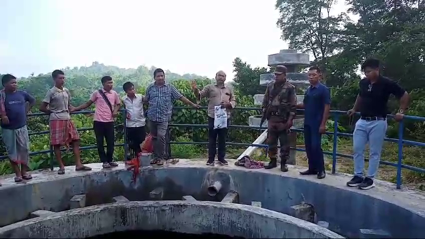 ওয়াটার ট্রিটপ্লেনের কাজ পরিদর্শন করেন মন্ত্রী বিকাশ দেববর্মা  