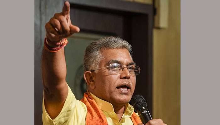 দেশের বিরুদ্ধে স্লোগান লেখার অনুমতি কারওর নেই : দিলীপ ঘোষ