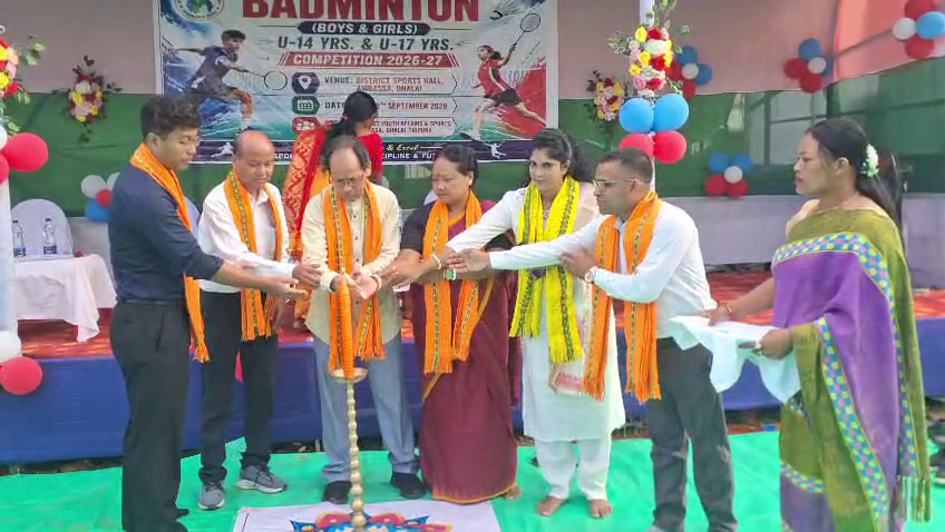 আমবাসা স্থিত ধলাই জেলা স্পোর্টস হলে শুরু হল ত্রিপুরা স্কুল স্পোর্টস বোর্ড আয়োজিত  রাজ্যভিত্তিক  ব্যাডমিন্টন প্রতিযোগিতা
